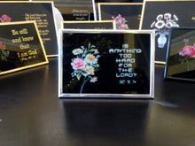 Load image into Gallery viewer, Christian Glass Message Plaque - IS ANYTHING TOO HARD FOR THE LORD? GEN 18:14