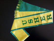 Load image into Gallery viewer, Usher Belt - Green &amp; Yellow (Double-Sided Wear)