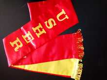 Load image into Gallery viewer, Usher Belt - Red &amp; Yellow (Double-Sided Wear)